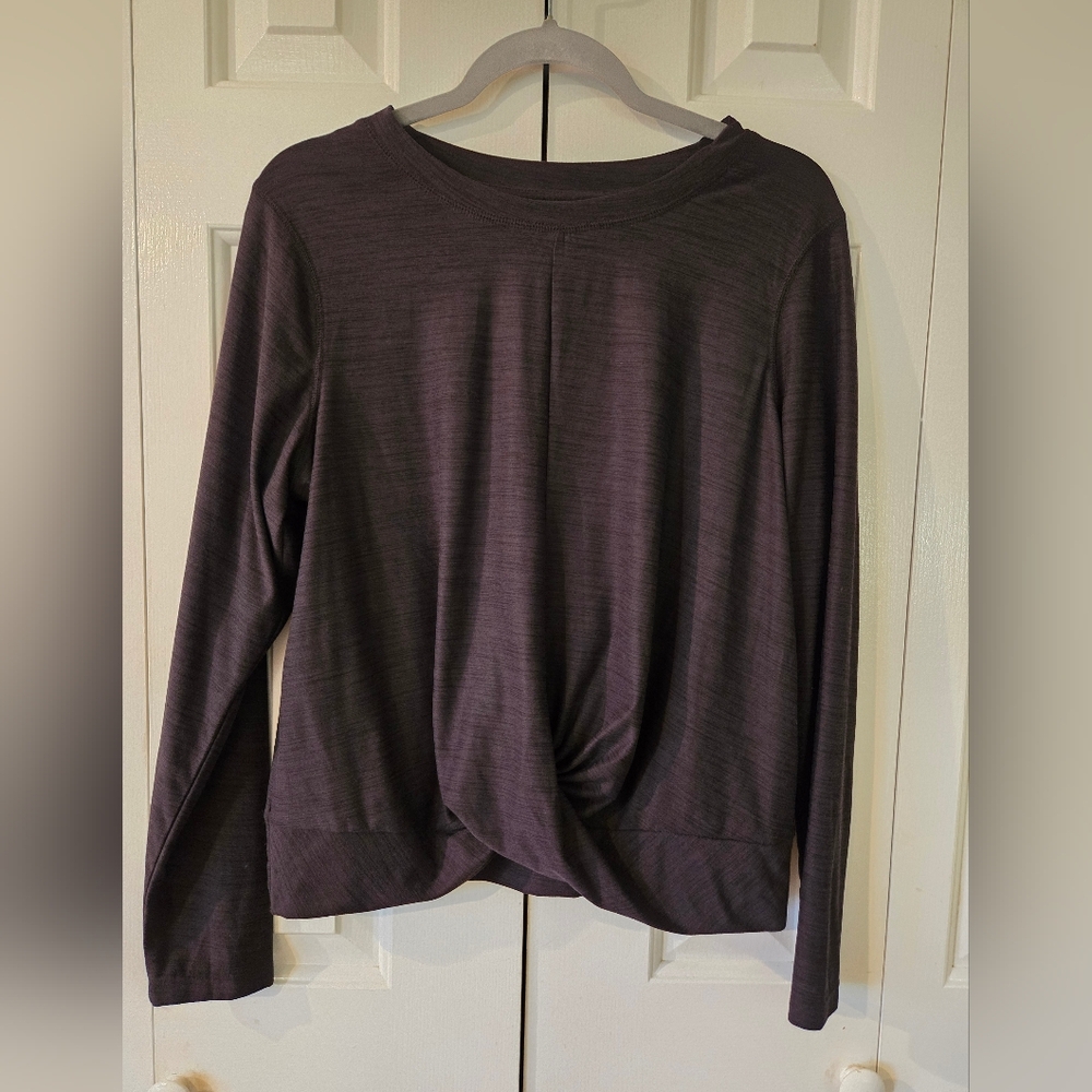 Old Navy Active Women's Black Long Sleeve Workout Top Size XL